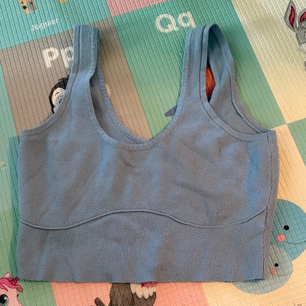 Kendall & Kylie Blue Crop Top